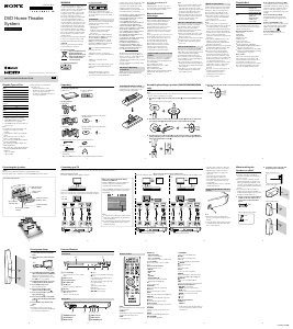 Manual Sony DAV-DZ950 Home Theater System