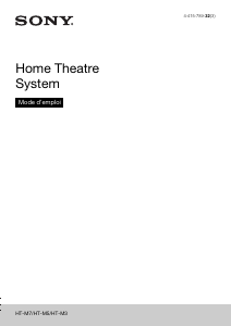 كتيب أس سوني HT-M5 نظام المسرح المنزلي