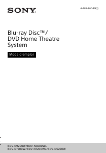 Mode d’emploi Sony BDV-N9200W Système home cinéma