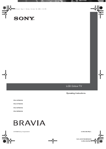 Manual Sony Bravia KLV-37S400A LCD Television
