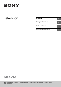 كتيب أس سوني Bravia KDL-42W800B تليفزيون LCD