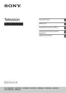 Manual Sony Bravia KLV-48R482B LCD Television