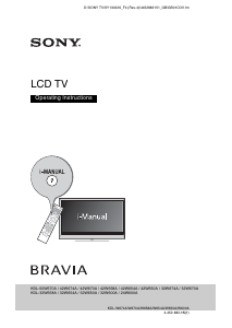 Manual Sony Bravia KDL-24W600A LCD Television