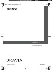 Manual Sony Bravia KLV-20S400A LCD Television