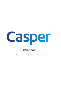 Kullanım kılavuzu Casper Nirvana CBT.3317-8C00V Dizüstü bilgisayar