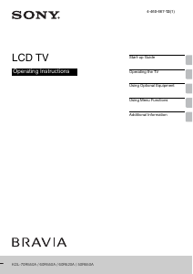 Manual Sony Bravia KDL-50R550A LCD Television