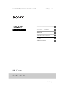 Manual Sony Bravia KDL-43W757D LCD Television