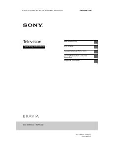 Manual Sony Bravia KDL-40R350D LCD Television