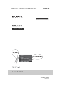 Manual Sony Bravia KDL-43W667F LCD Television