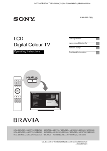 Manual Sony Bravia KDL-32EX420 LCD Television