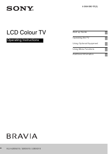 Manual Sony Bravia KLV-32EX310 LCD Television