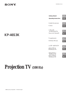 Handleiding Sony KP-46S3K Televisie