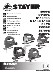 Manual Stayer JS 80 PE Jigsaw