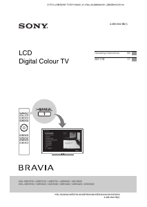 Manual Sony Bravia KDL-22CX520 LCD Television