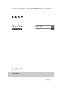 Manual Sony Bravia KDL-55W800B LCD Television