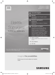Kullanım kılavuzu Samsung SC15H40E0V Elektrikli süpürge