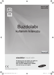 Kullanım kılavuzu Samsung RSH1DEIS Donduruculu buzdolabı