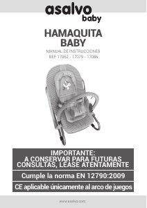 Manual de uso Asalvo 17062 Hamaca bebé