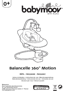 Handleiding Babymoov A055007 Balancelle 360 Motion Wipstoeltje