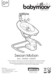 Руководство Babymoov A055009 Swoon Motion Шезлонг для новорожденных