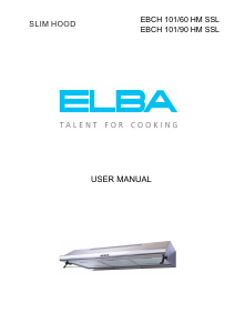 Manual Elba EBCH 101/90 HM SSL Cooker Hood