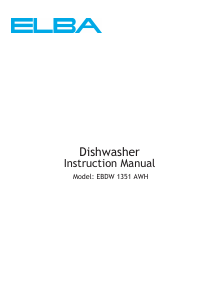 Handleiding Elba EBDW 1351 AWH Vaatwasser