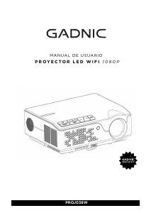 Manual de uso Gadnic PROJ038W Proyector