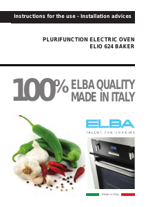 Manual Elba ELIO 624 Baker Oven