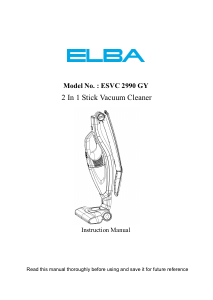 Manual Elba ESVC 2990 GY Vacuum Cleaner