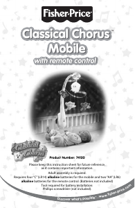 Manual Fisher-Price 74120 Classical Chorus Mobile