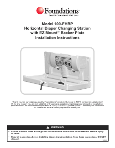 Manual Foundations 100-EHBP Changing Table