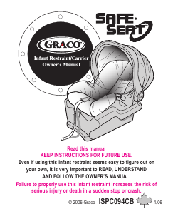 Manual Graco Safe Seat Car Seat