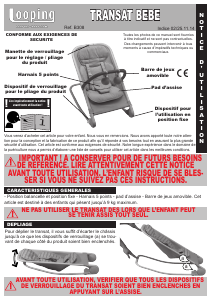 Mode d’emploi Looping Transat Bebe Balancelle bébé