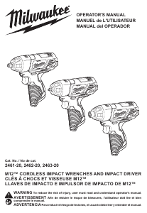 Manual Milwaukee 2461-20 Impact Wrench