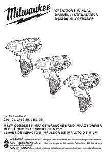 Manual Milwaukee 2462-20 Impact Wrench