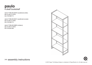 Manual Target Paulo Bookcase