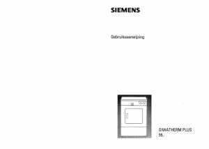 Handleiding Siemens WT57030 Wasdroger