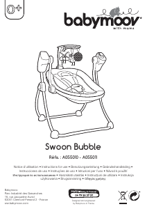 Manual Babymoov A055011 Swoon Bubble Espreguiçadeira para bebê