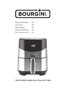 Mode d’emploi Bourgini 18.2141.00.00 Health Fryer Plus Friteuse