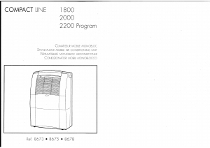 Mode d’emploi Calor 8673 Compact Line Climatiseur