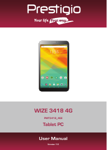 Handleiding Prestigio MultiPad Wize 3418 4G Tablet