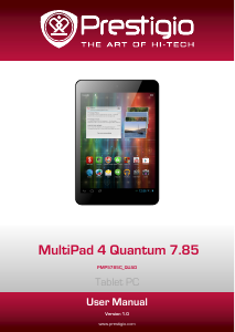 Manual Prestigio MultiPad 4 Quantum 7.85 Tablet