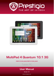 Manual Prestigio MultiPad 4 Quantum 10.1 3G Tablet