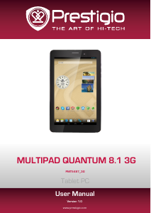 Handleiding Prestigio MultiPad 4 Quantum 8.1 3G Tablet