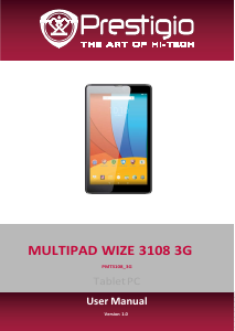 Handleiding Prestigio MultiPad Wize 3108 3G Tablet