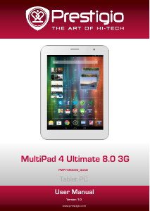 Manual Prestigio MultiPad 4 Ultimate 8.0 3G Tablet
