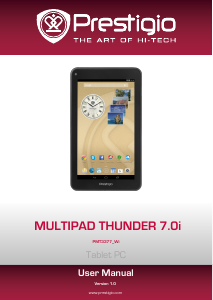 Manual Prestigio MultiPad Thunder 7.0i Tablet