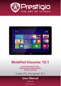 Manual Prestigio MultiPad Visconte 10.1 Tablet