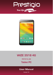 Handleiding Prestigio MultiPad Wize 3518 4G Tablet