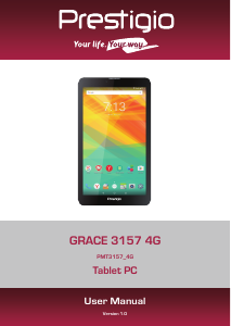 Manual Prestigio MultiPad Grace 3157 4G Tablet